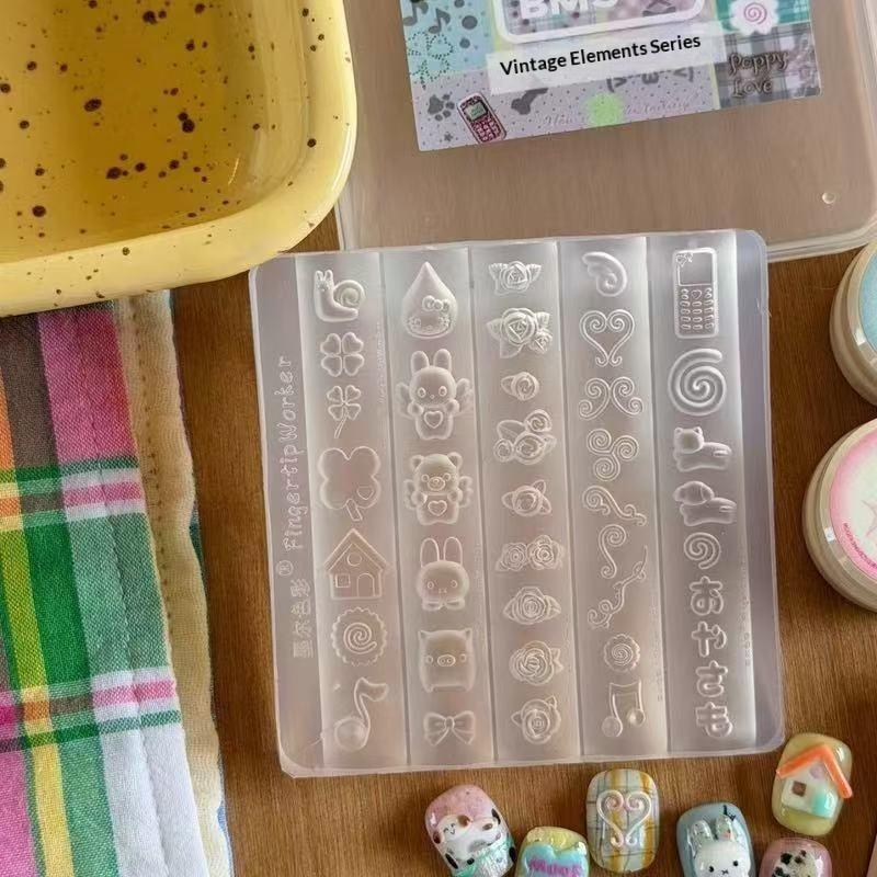 Nail Art Motif - 3D Silicone Nail Art Mold With