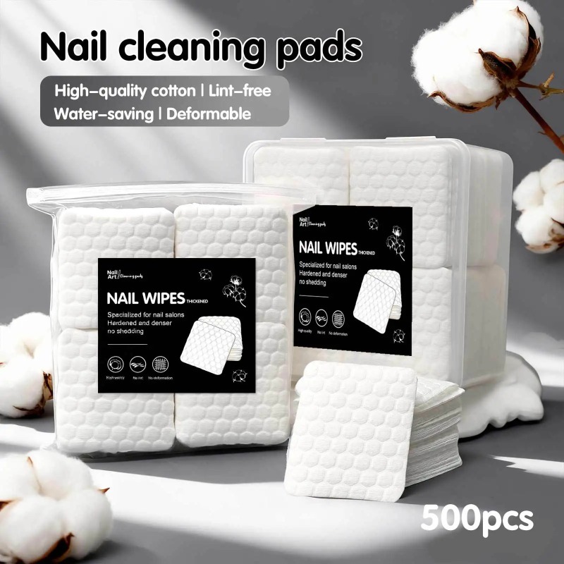Nail Art Gel Polish - 200/500pcs Lint-Free Nail Polish Remover Wipes,