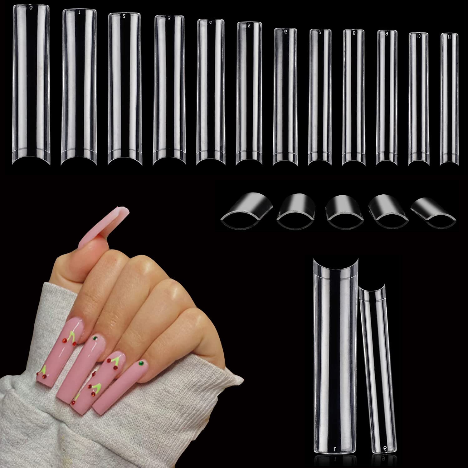 100pcs/Box XXL Extra Straight  - Nail Art Xxl recension och pris