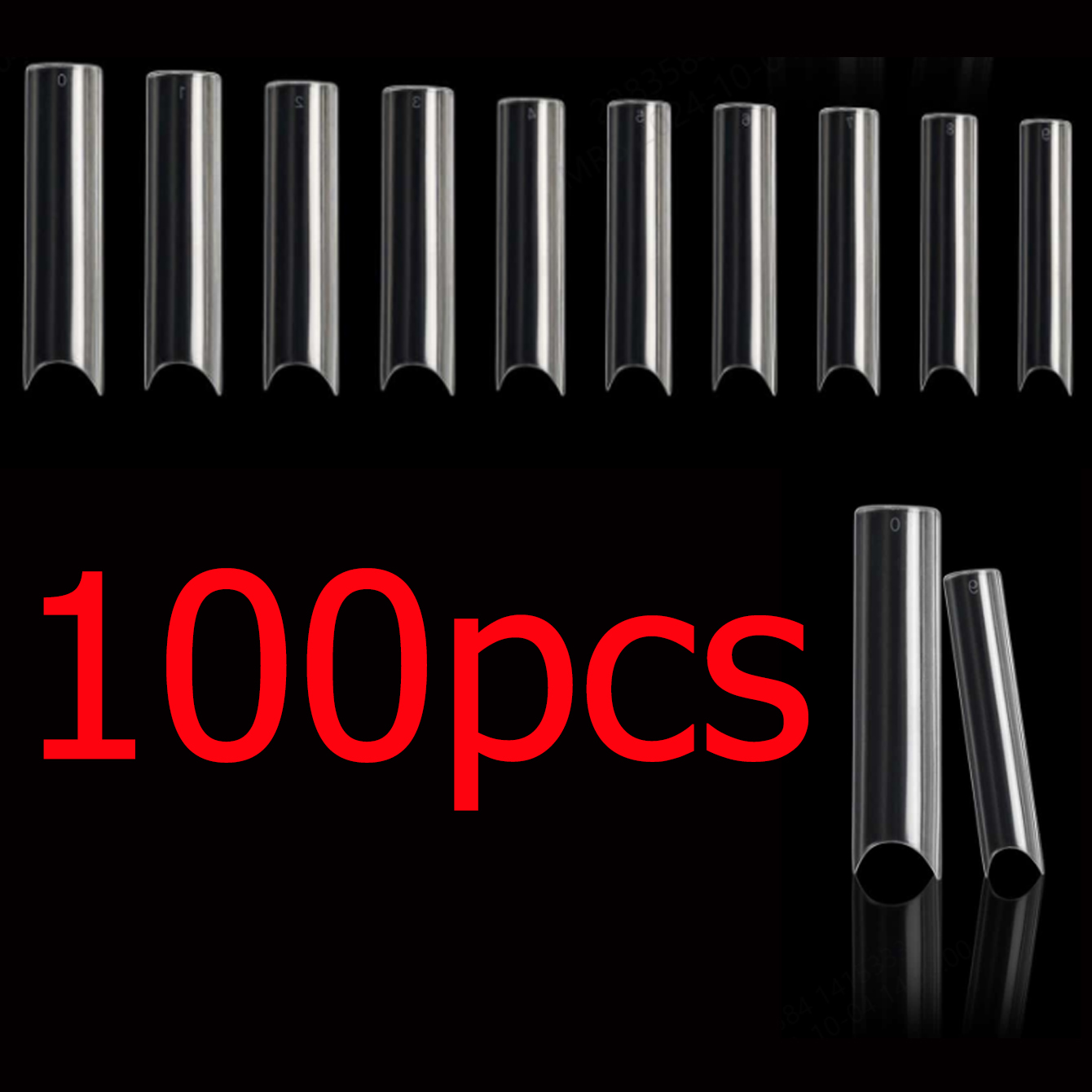 100pcs/Box XXL Extra Straight  - Nail Art Xxl recension och pris