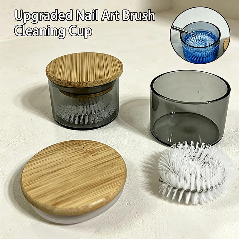 1 Set Cleaner Cup Smooth Brush - Nail Art Brush Set recension och pris