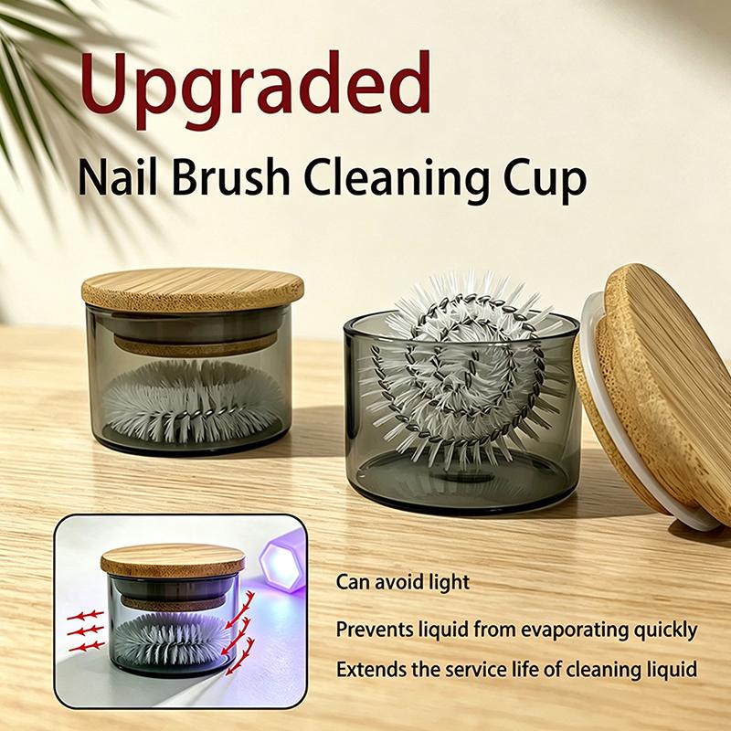 1 Set Cleaner Cup Smooth Brush - Nail Art Brush Set recension och pris