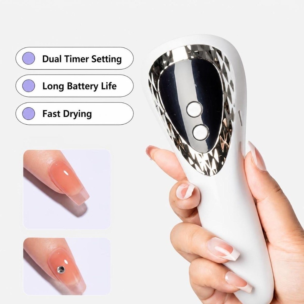 Handheld UV LED Nail Lamp Port - Nail Art Gel Polish recension och pris