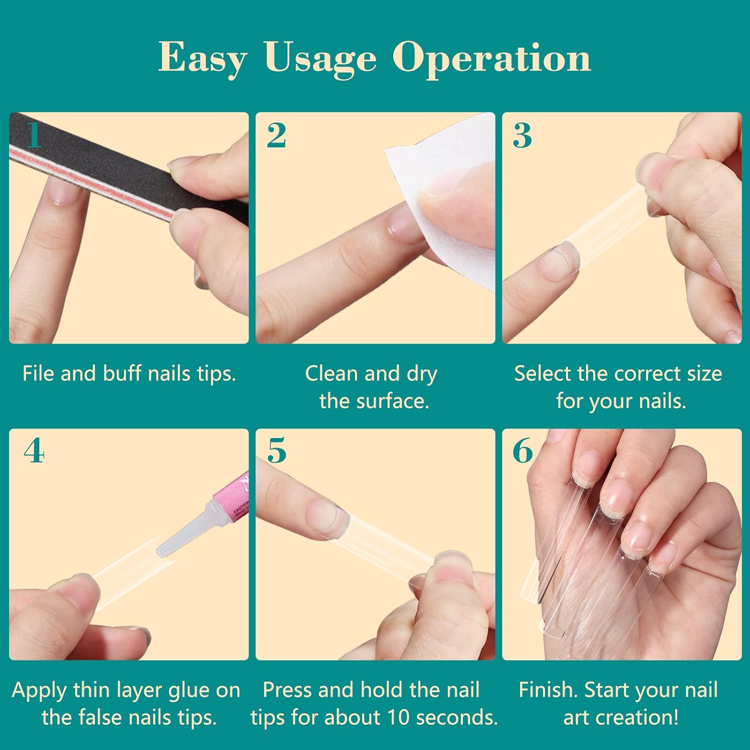 100pcs/Box XXL Extra Straight  - Nail Art Xxl recension och pris