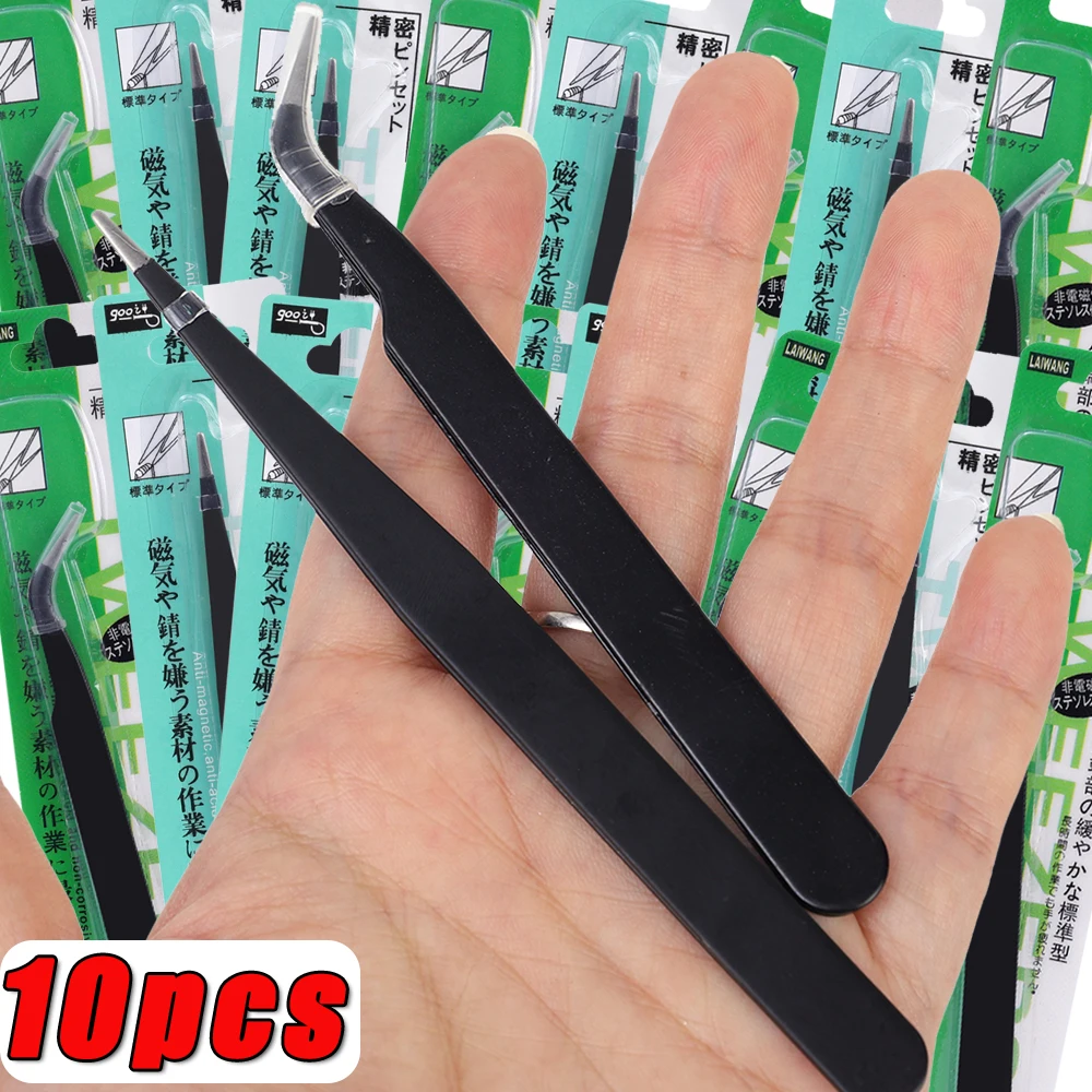 10PCS Curved Tip Eyelash Exten - Nail Extension Form recension och pris
