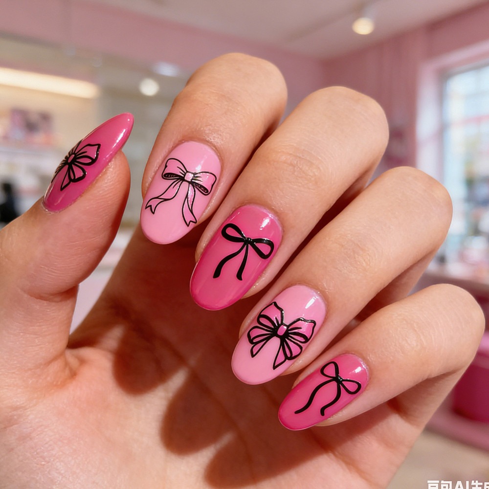 4pcs Bowknot Nail Stamping Pla - Nail Art Elegant recension och pris
