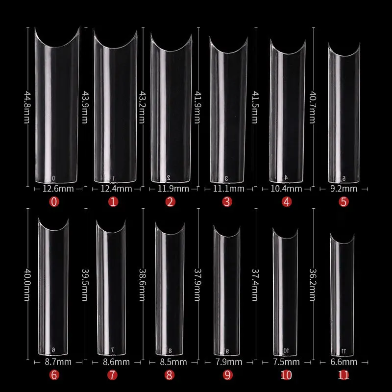 240pcs/Box XXL Extra Straight  - Nail Art Xxl recension och pris