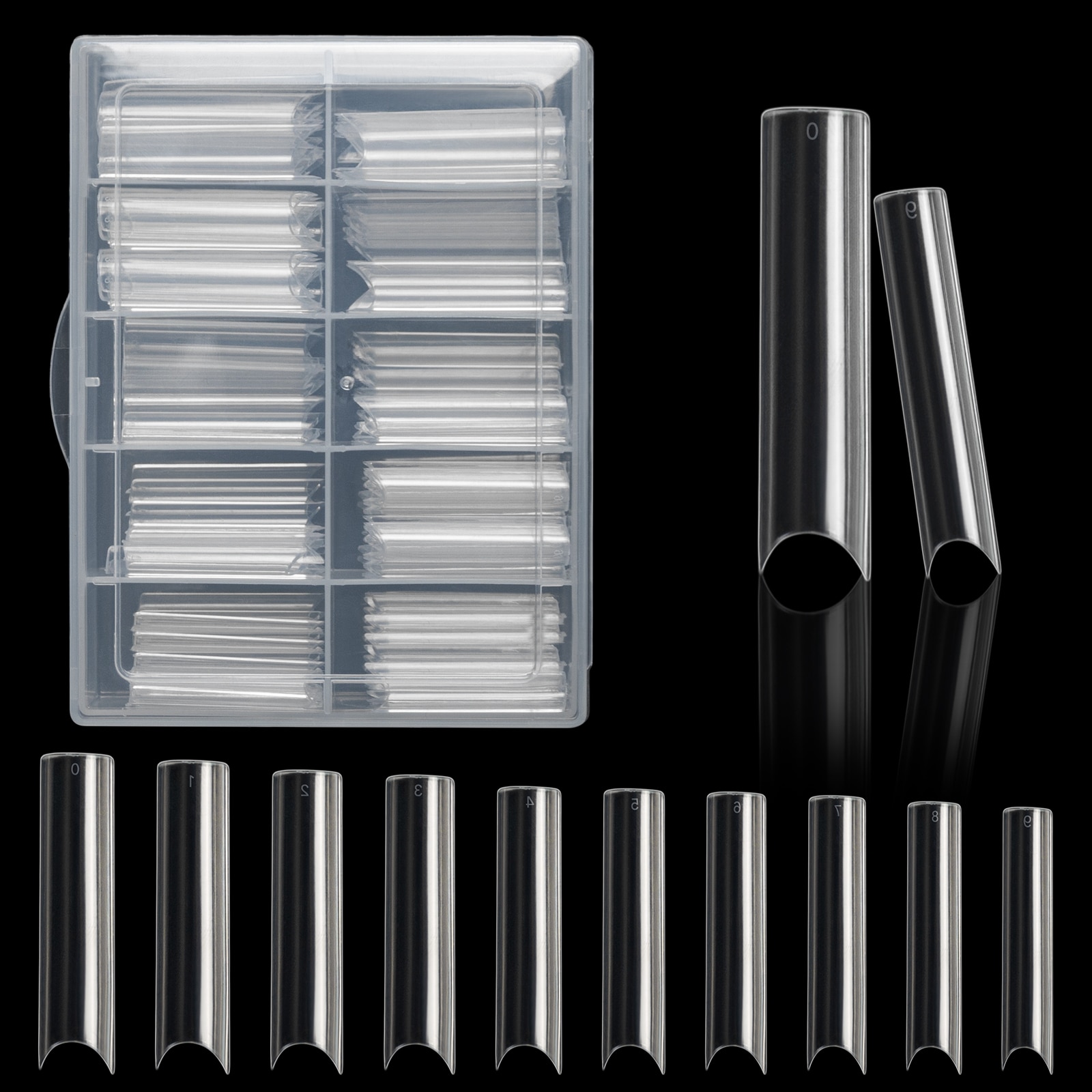 100pcs/Box XXL Extra Straight  - Nail Art Xxl recension och pris