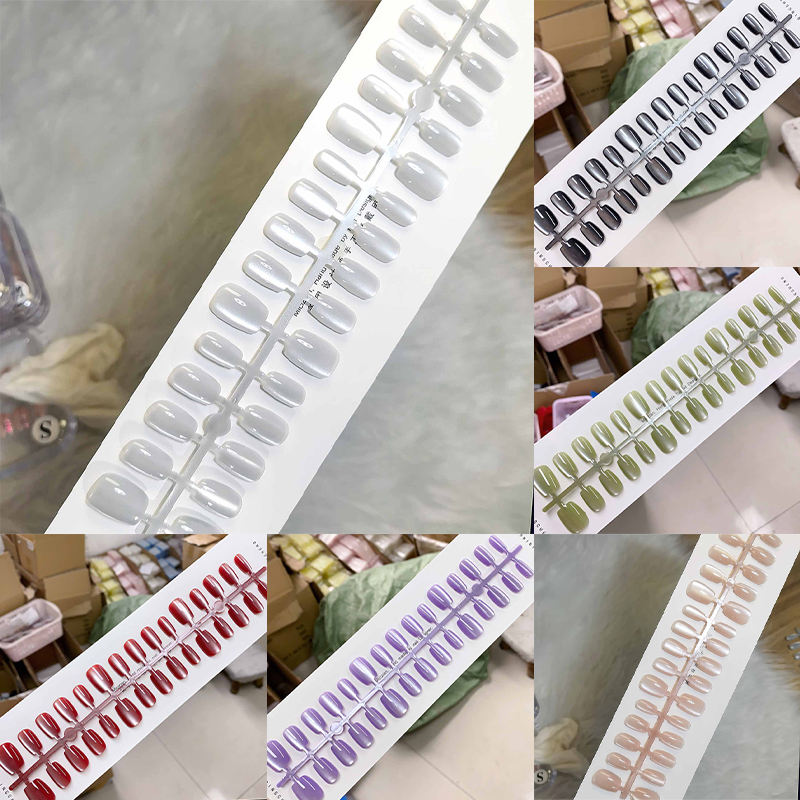 30Pcs Cat Eyes Press On Nails  - Nail Art Full Cat Eye recension och pris