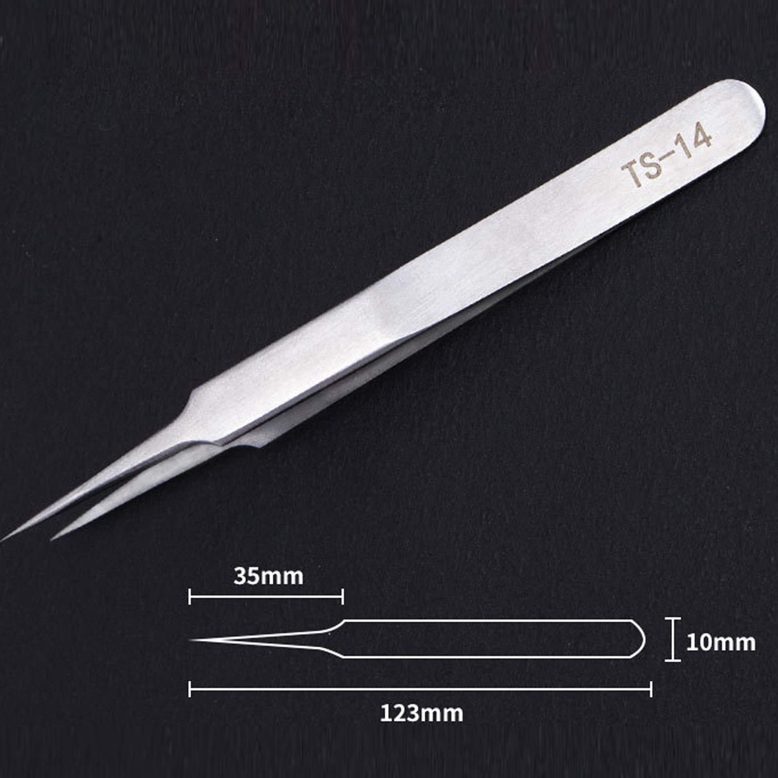 Stainless Steel Eyelash & Nail - Nail Extension Form recension och pris