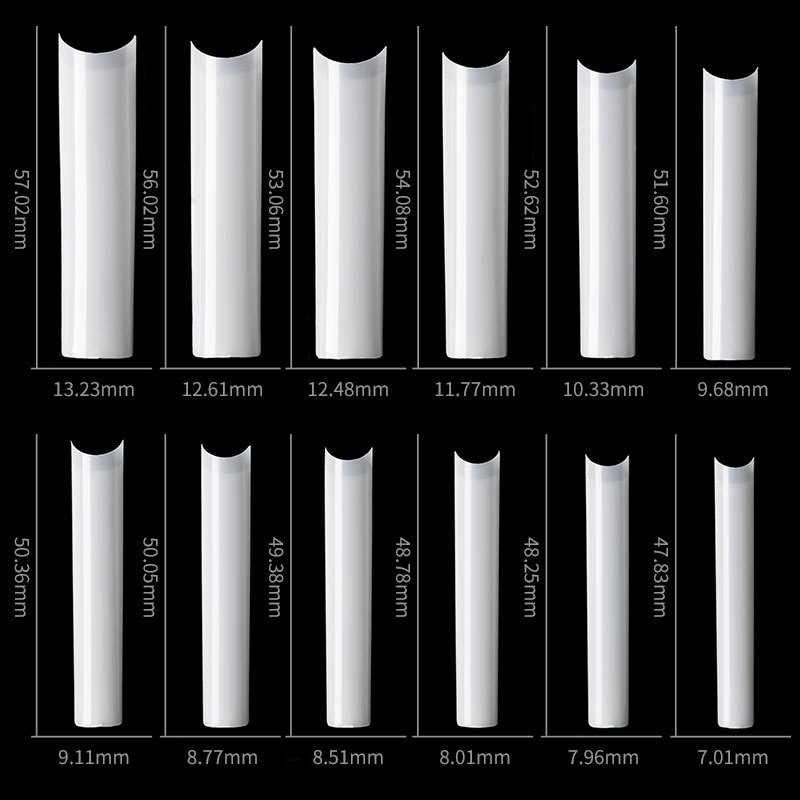 500 Pcs Long Square No C Curve - Nail Art Xxl recension och pris