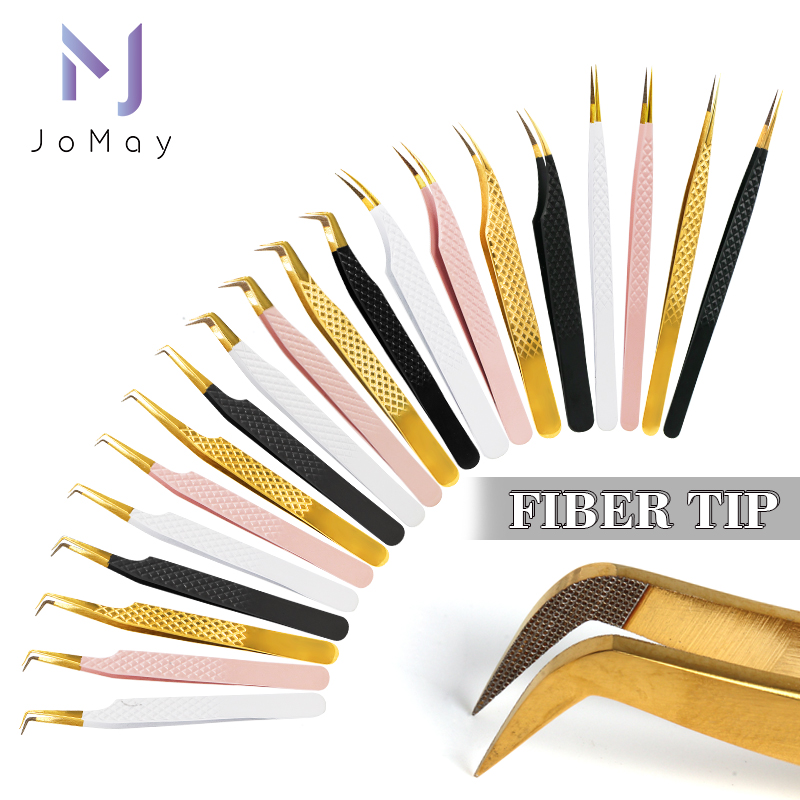 1pc Fiber Tip Tweezers Stainle - Nail Extension Form recension och pris
