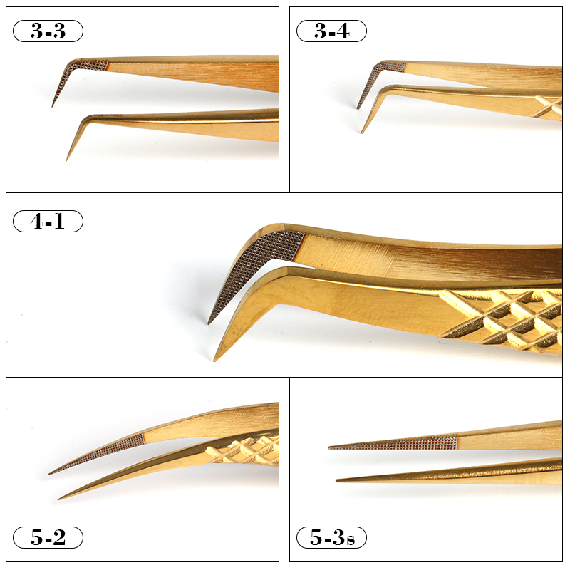 1pc Fiber Tip Tweezers Stainle - Nail Extension Form recension och pris