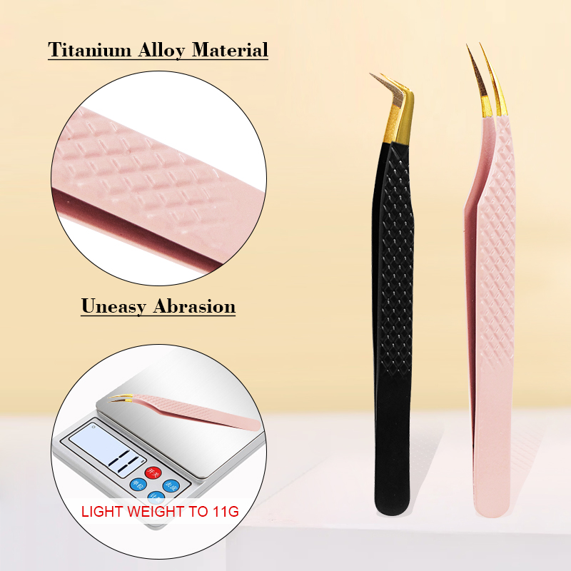 1pc Fiber Tip Tweezers Stainle - Nail Extension Form recension och pris