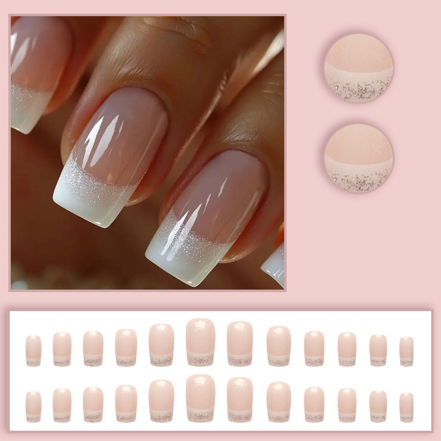 24pcs/set Medium Square fake n - Nail Art Design recension och pris