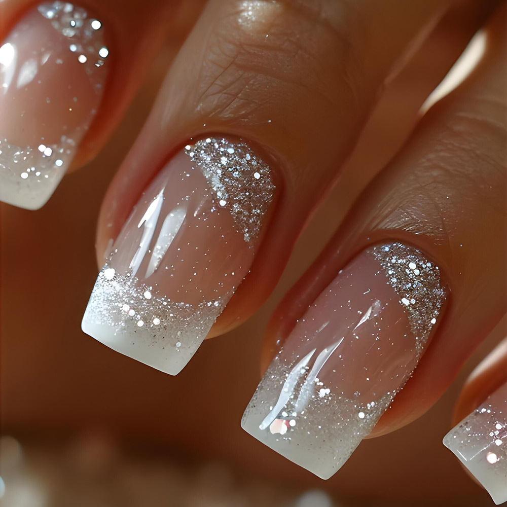 24pcs/set Medium Square fake n - Nail Art Design recension och pris