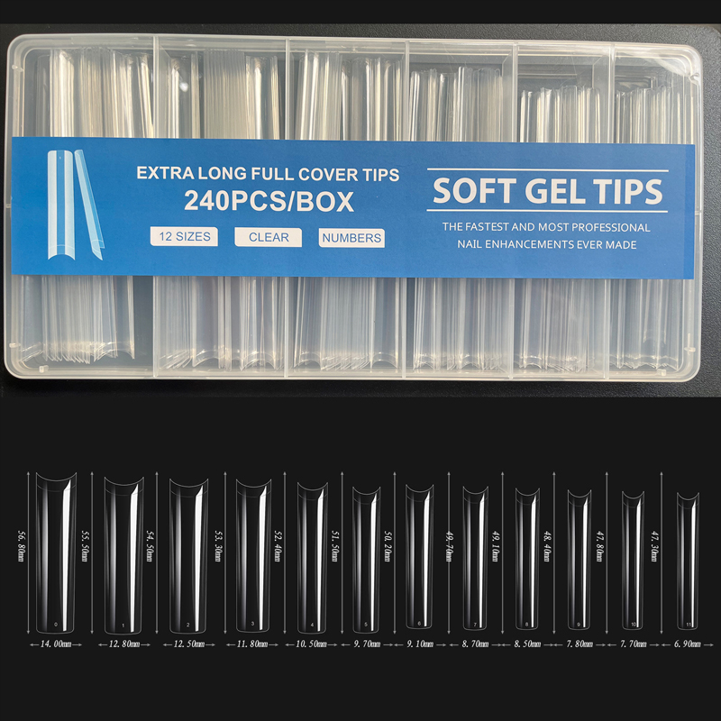 240Pcs XXL False Nails Super L - Nail Art Xxl recension och pris