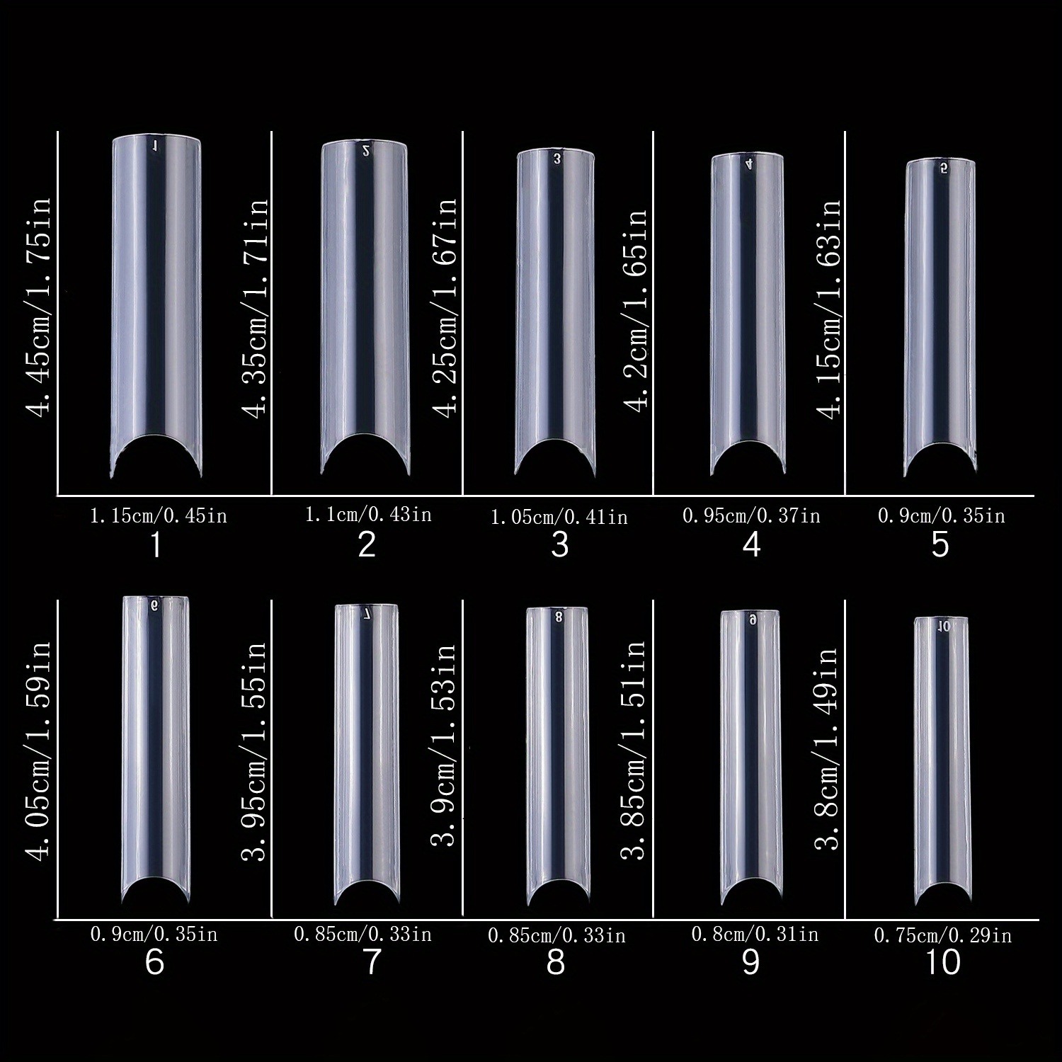 100,120,200,240pcs XXL Extra L - Nail Art Xxl recension och pris