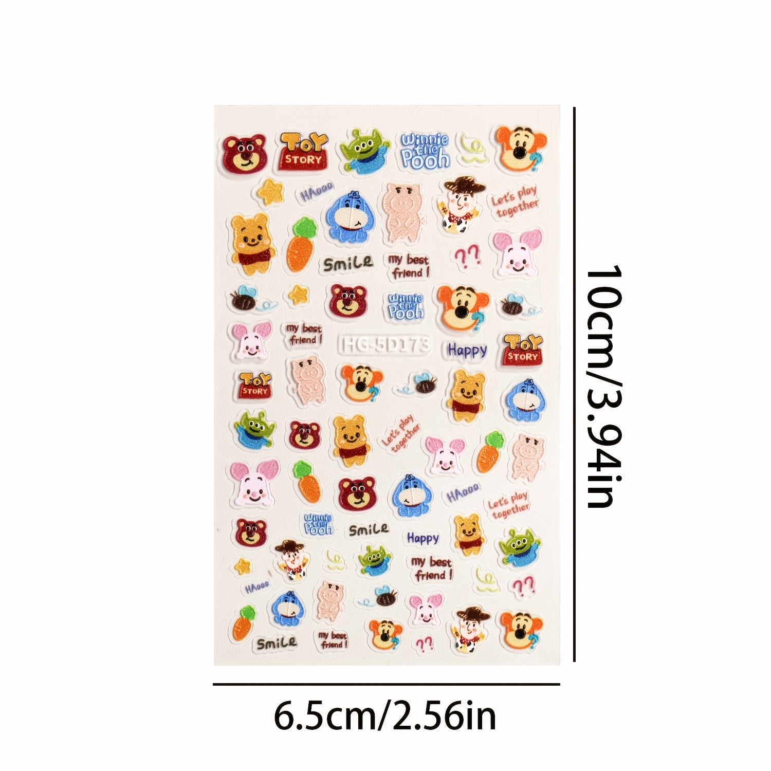 DISNEY Winnie the Pooh & Straw - Nail Art Motif recension och pris