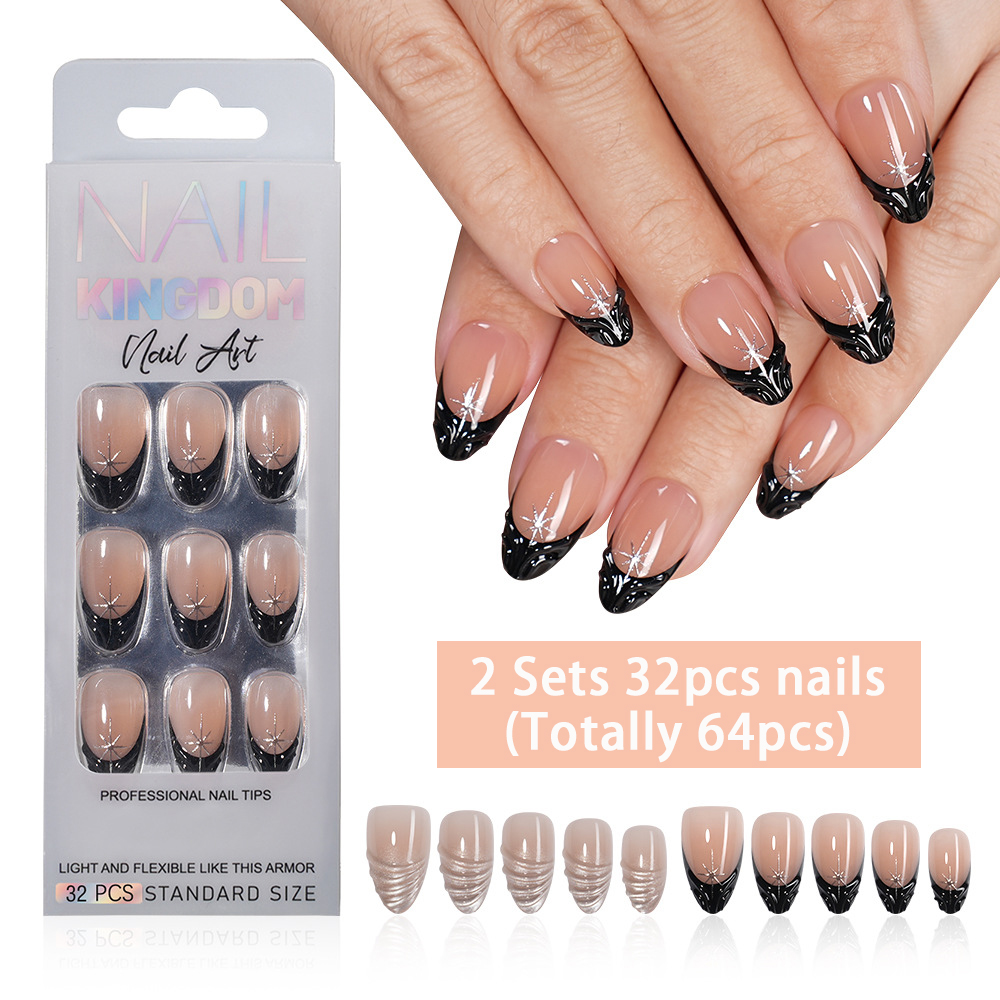 VITAGWX 64pcs Almond Press on  - Nail Art Full Cat Eye recension och pris