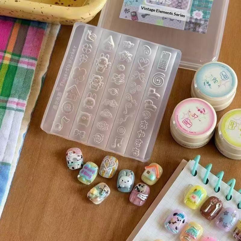 3D Silicone Nail Art Mold With - Nail Art Motif recension och pris