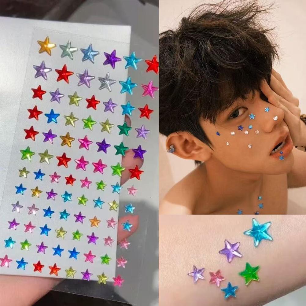 Self-Adhesive Face Rhinestones - Nail Art Design recension och pris