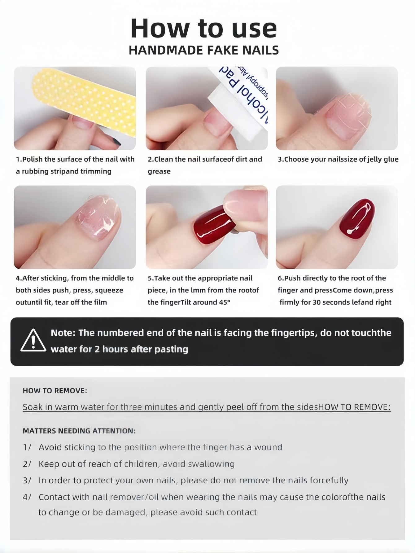 10 Almond-Shaped Nails, Black  - Nail Art Design recension och pris