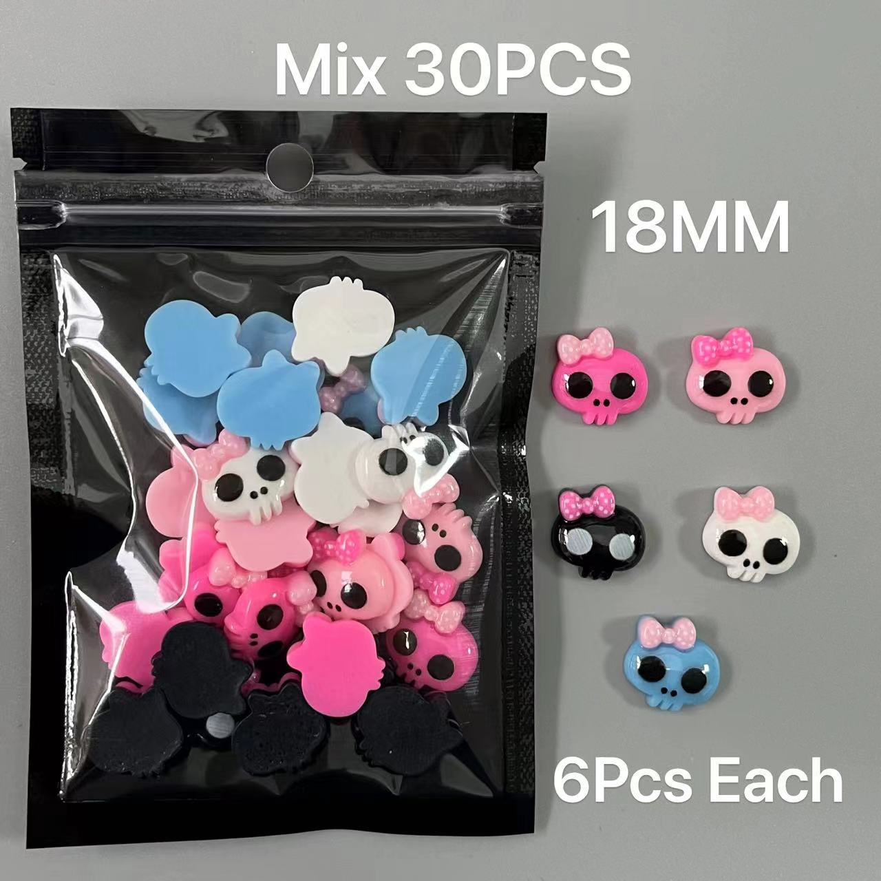 30Pcs Mix Cartoon Bear Bunny H - Nail Art Xxl recension och pris