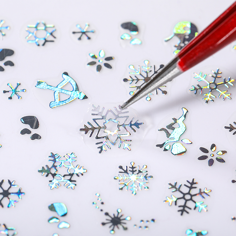 Holographics Silver Snowflakes - Nail Art Xmas recension och pris