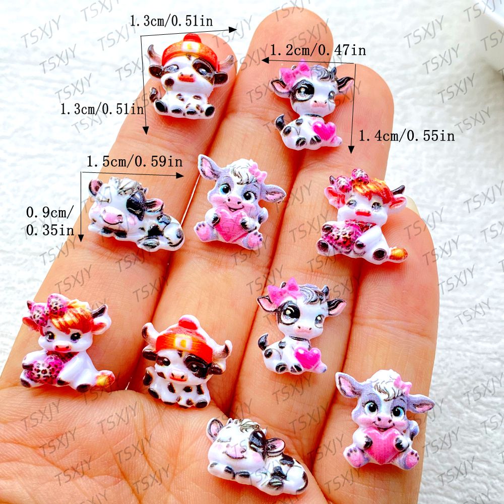 50Pcs Cute Mini  Cartoon color - Nail Art Xmas recension och pris