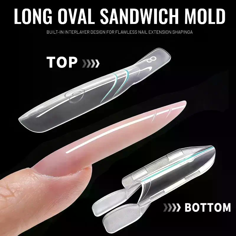 Sandwich Dual Nail Forms 120pc - Nail Extension Form recension och pris