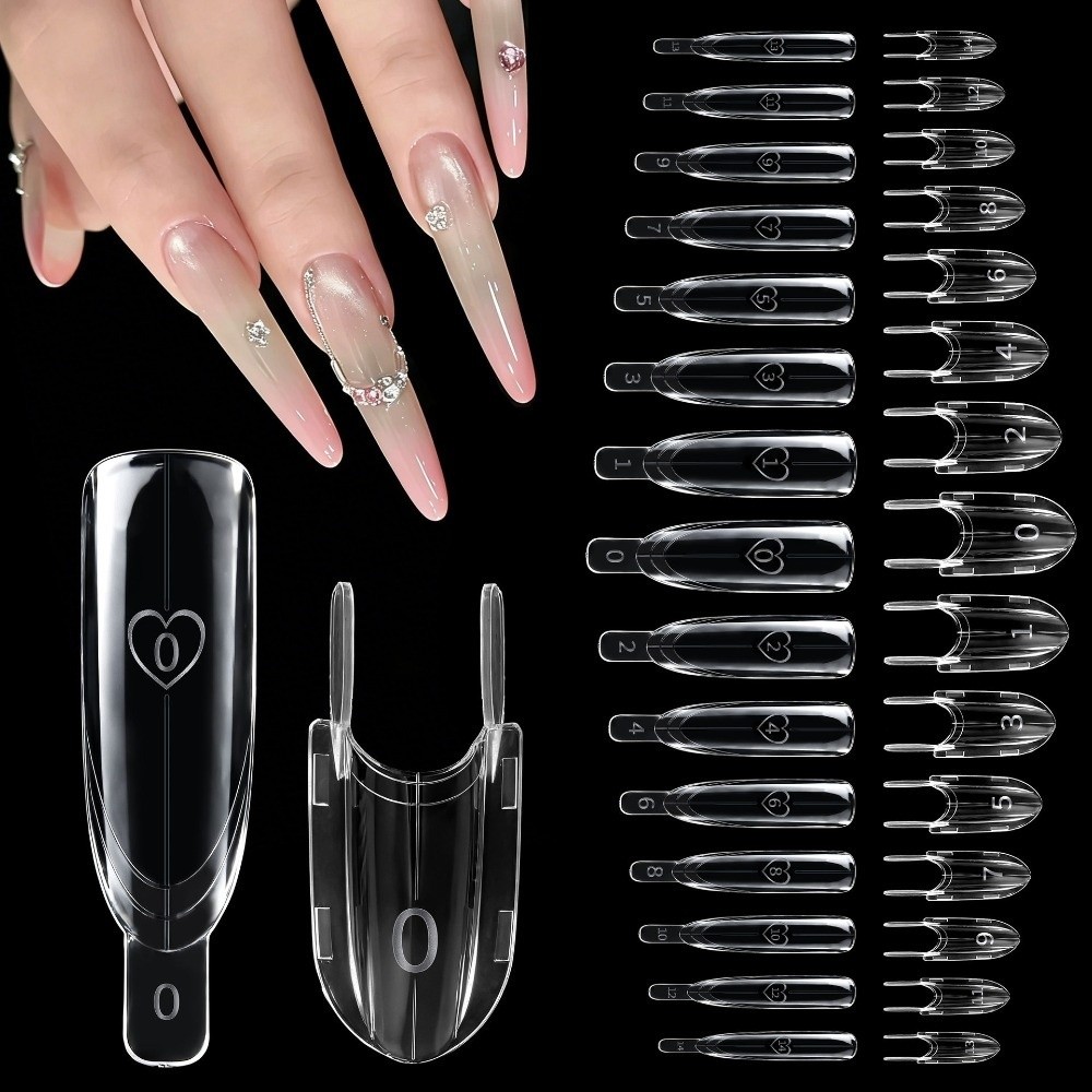 120pcs Rocket Shape Sandwich D - Nail Extension Form recension och pris
