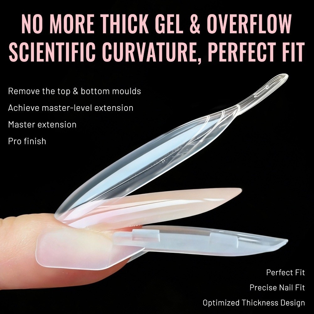 120pcs Rocket Shape Sandwich D - Nail Extension Form recension och pris