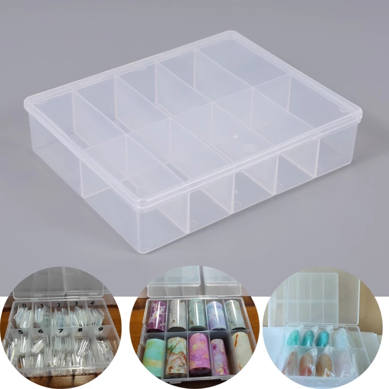 10 Grids Empty Clear Storage B - Nail Art Motif recension och pris
