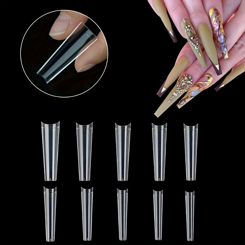XXL Super Long Nail Tips C Cur - Nail Art Xxl recension och pris