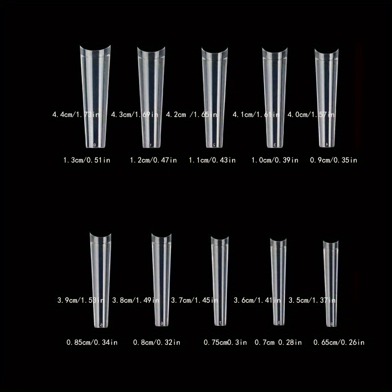 XXL Super Long Nail Tips C Cur - Nail Art Xxl recension och pris
