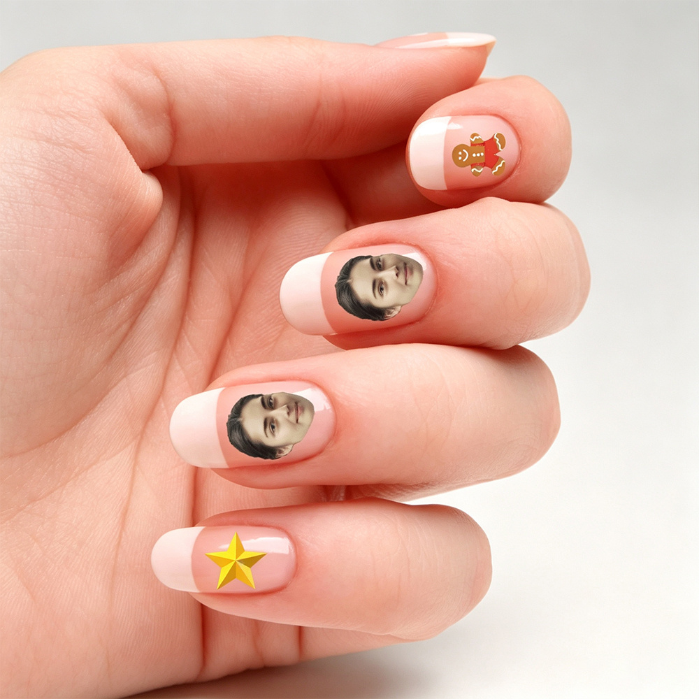 Custom Photo Nail stickers and - Nail Art Motif recension och pris