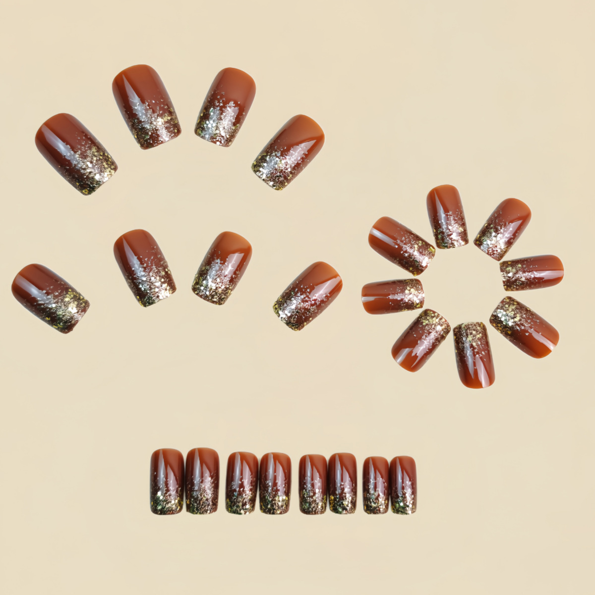 Short Medium fake nails Gradie - Nail Art Design recension och pris