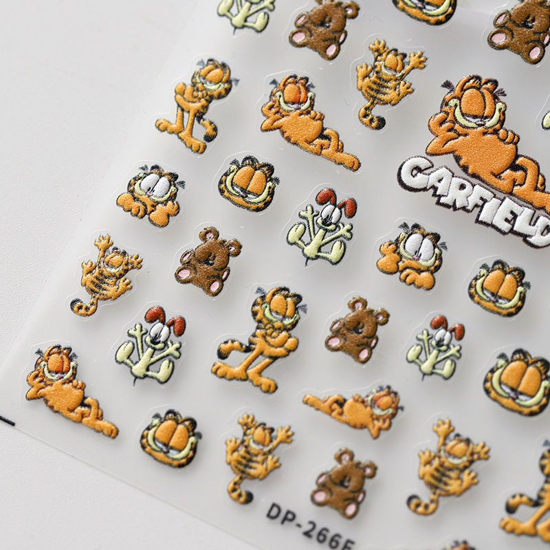 Cartoon Garfield Ins Style Nai - Nail Art Motif recension och pris
