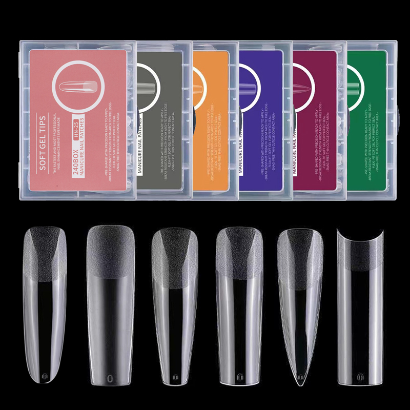 240pcs XXL Long Square Full &  - Nail Art Xxl recension och pris