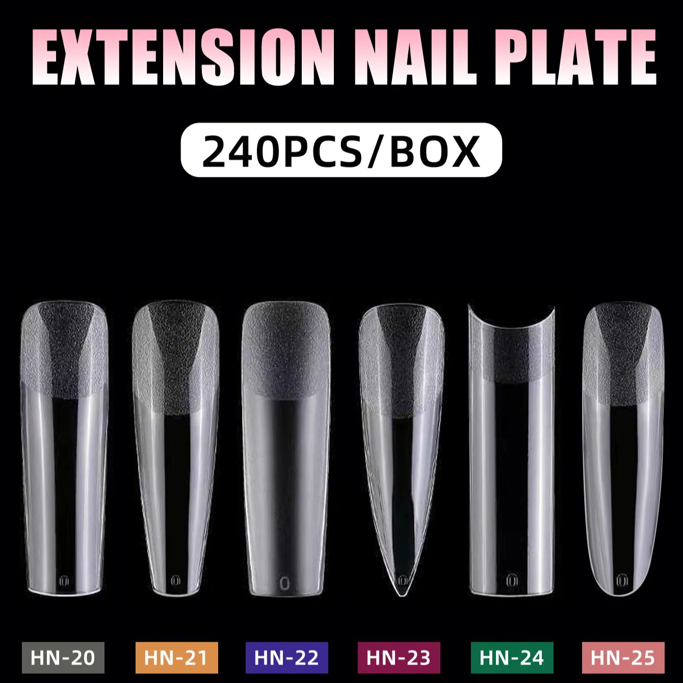 240pcs XXL Long Square Full &  - Nail Art Xxl recension och pris