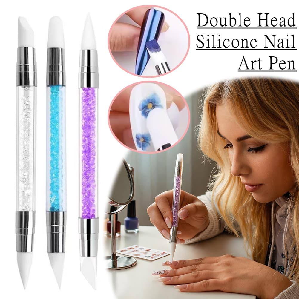 Nail Art Double‑Head Silicone  - Nail Art Brush Set recension och pris