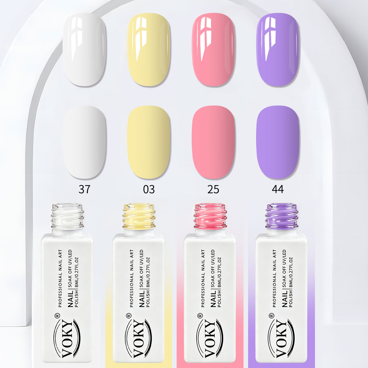 VOKY 4-piece macaron elegant s - Nail Art Elegant recension och pris