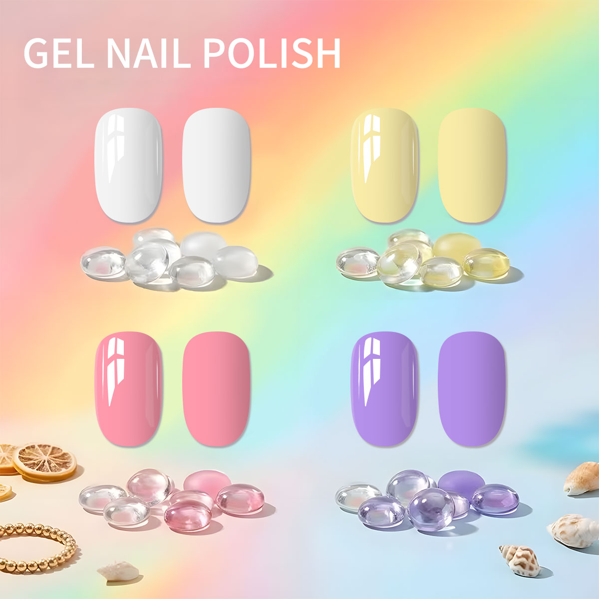VOKY 4-piece macaron elegant s - Nail Art Elegant recension och pris